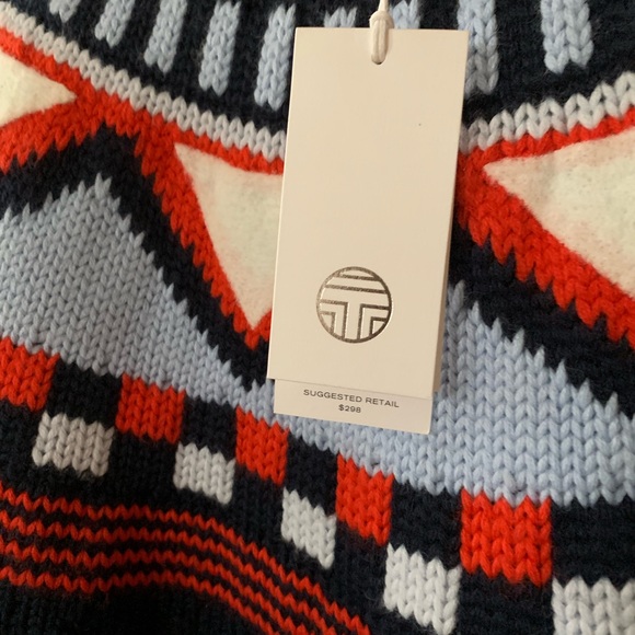Tory Burch Sport  MERINO FAIR ISLE SWEATER - Picture 6 of 7